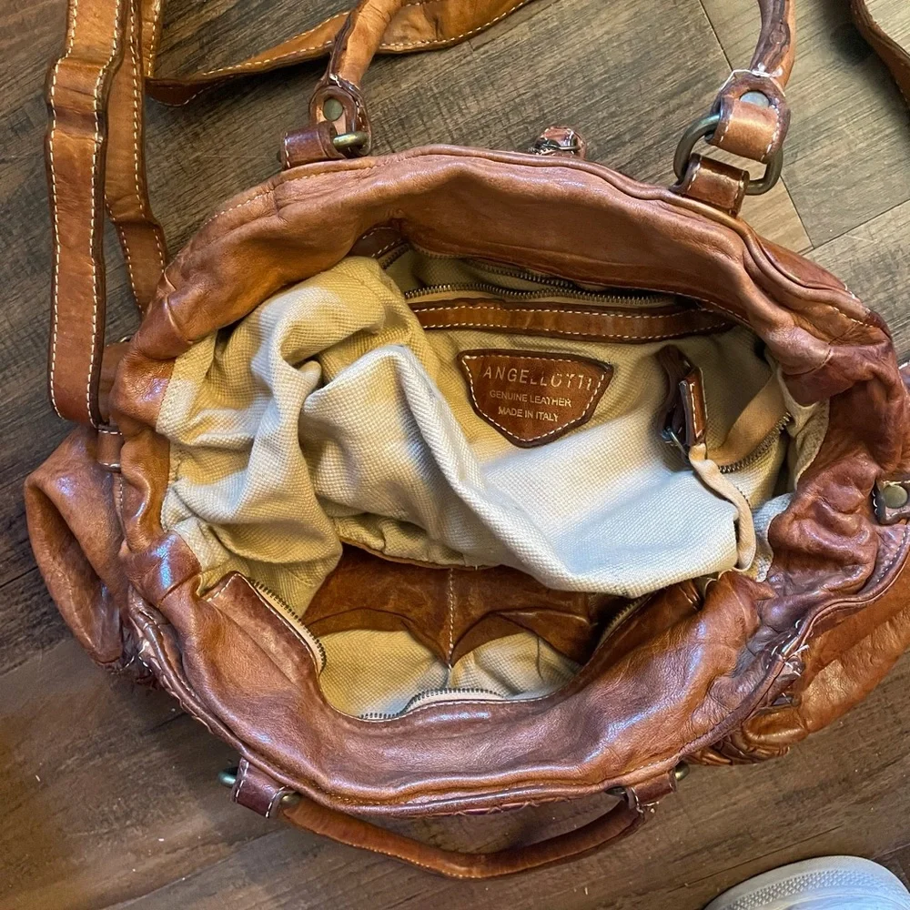 Hobo handwoven leather bag